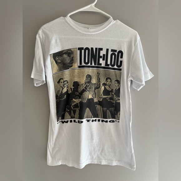Dunbrooke Premium Clothing Tone Loc Wild Thing White T Shirt Size Small 90s Rap - Picture 1 of 7